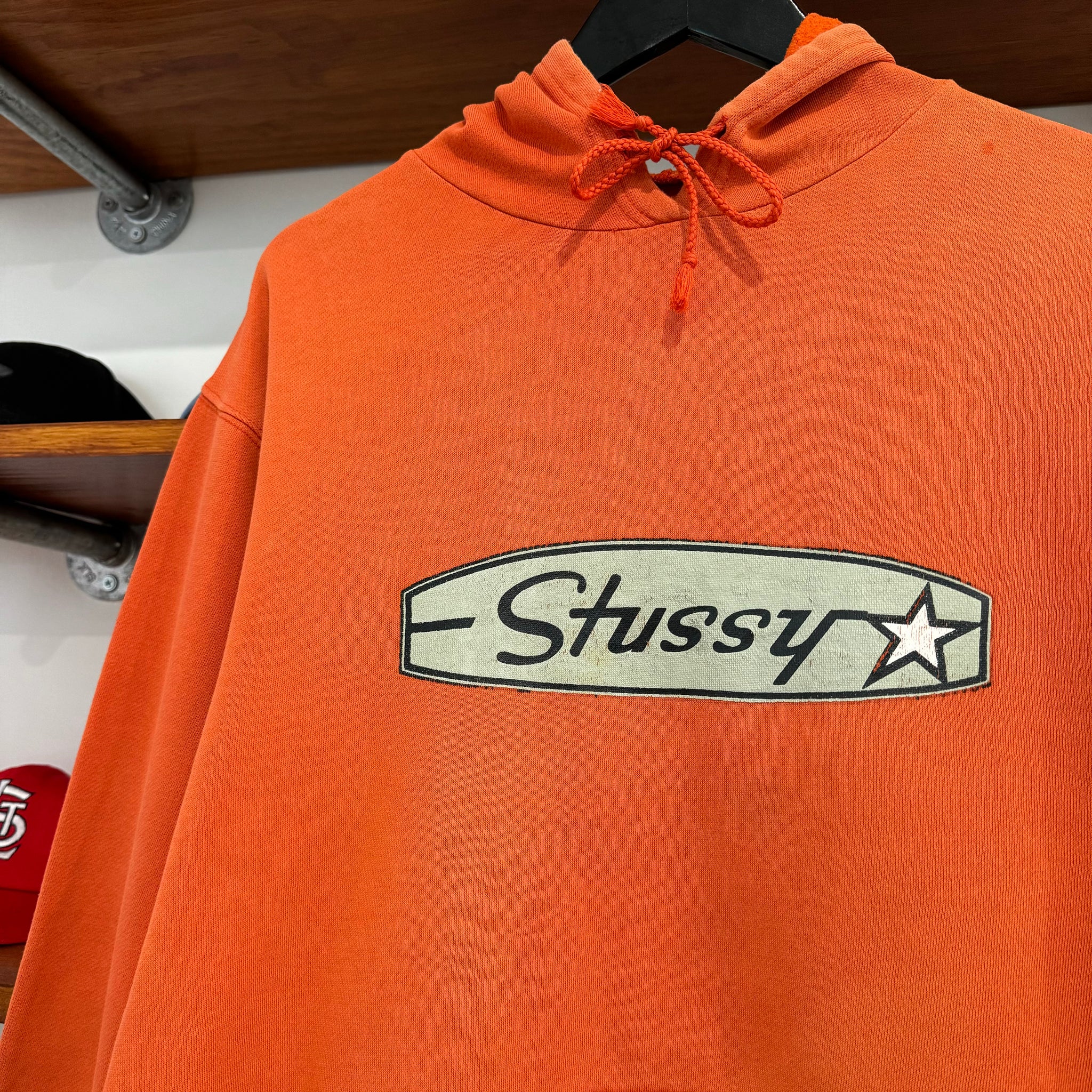 2000'S STUSSY GRAPHIC HOODIE - M