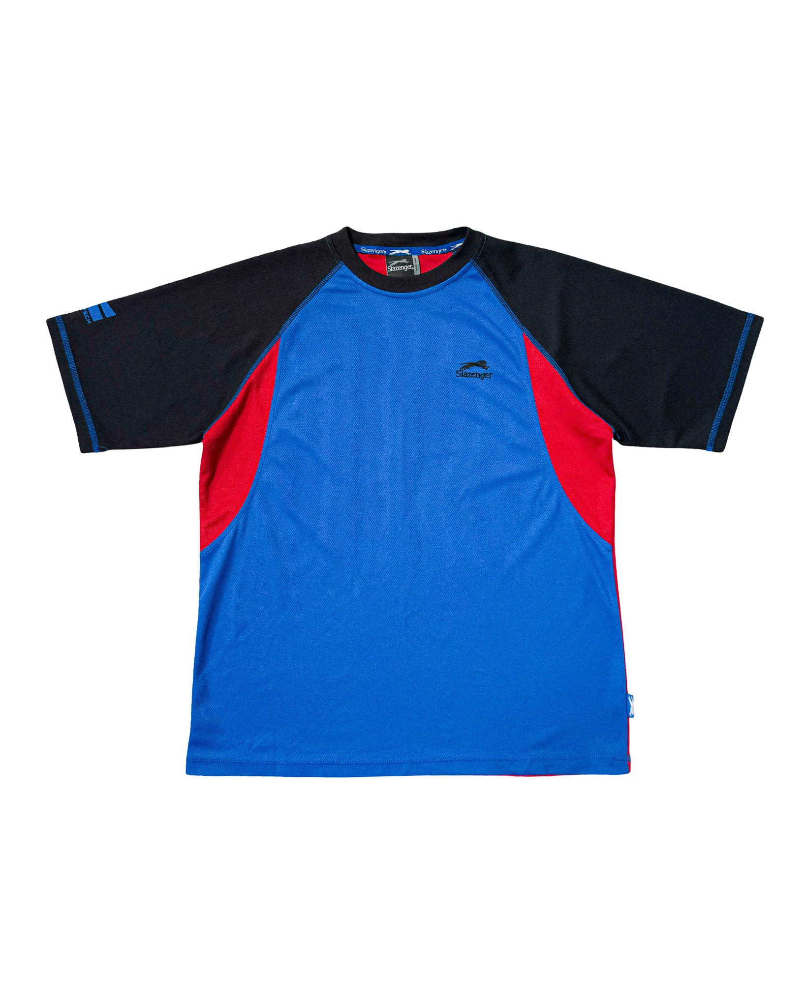 2000'S SLAZENGER TRI-TONE ATHLETIC TEE - L