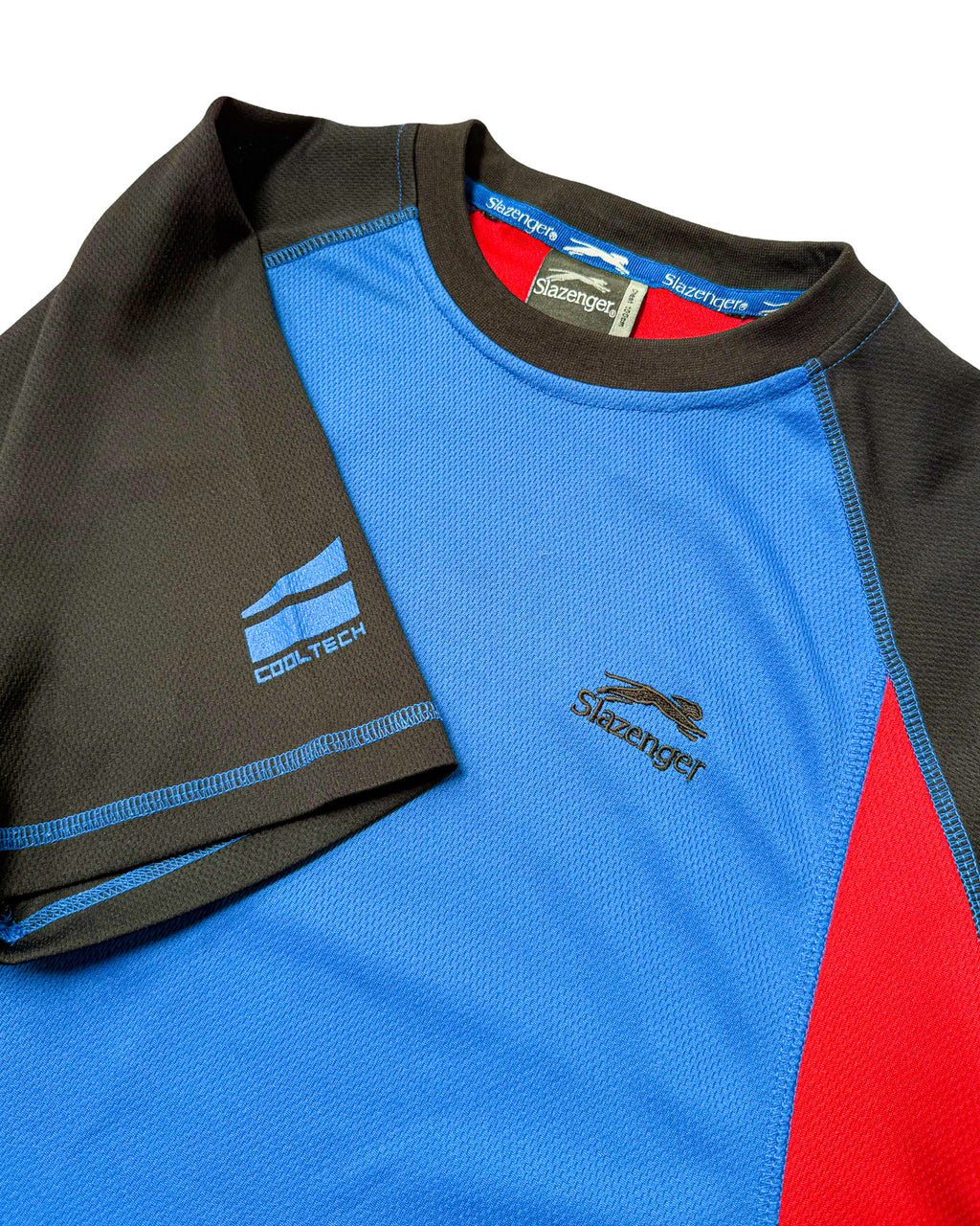2000'S SLAZENGER TRI-TONE ATHLETIC TEE - L