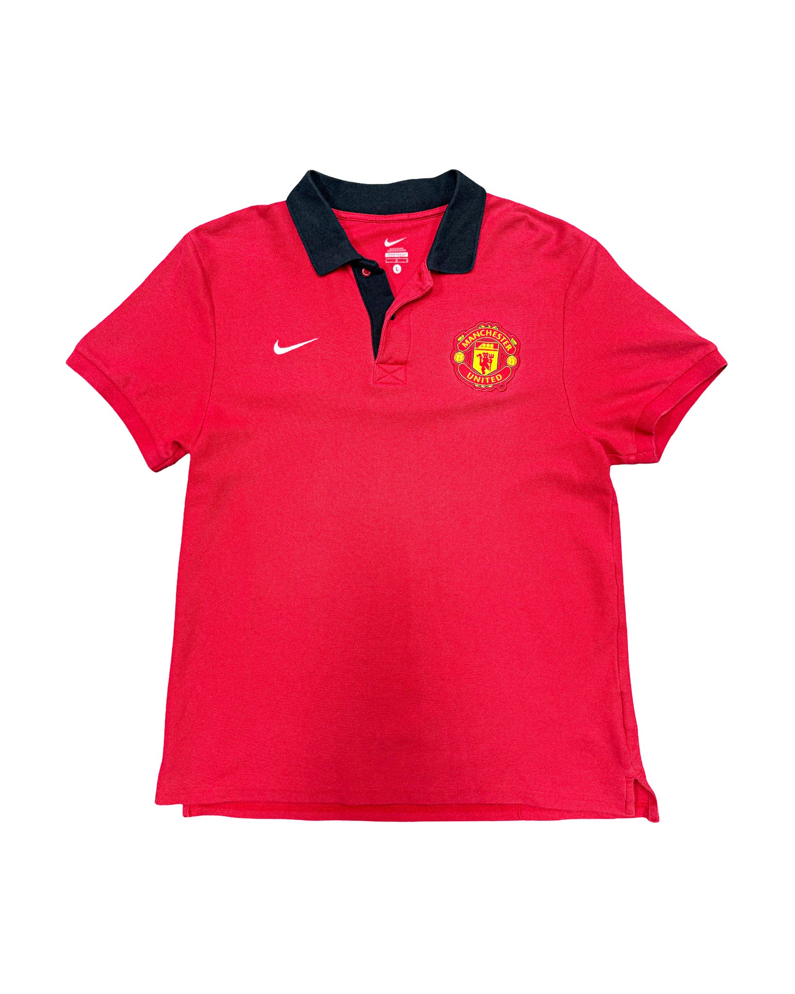 2000'S NIKE MANCHESTER UNITED F.C POLO SHIRT - L