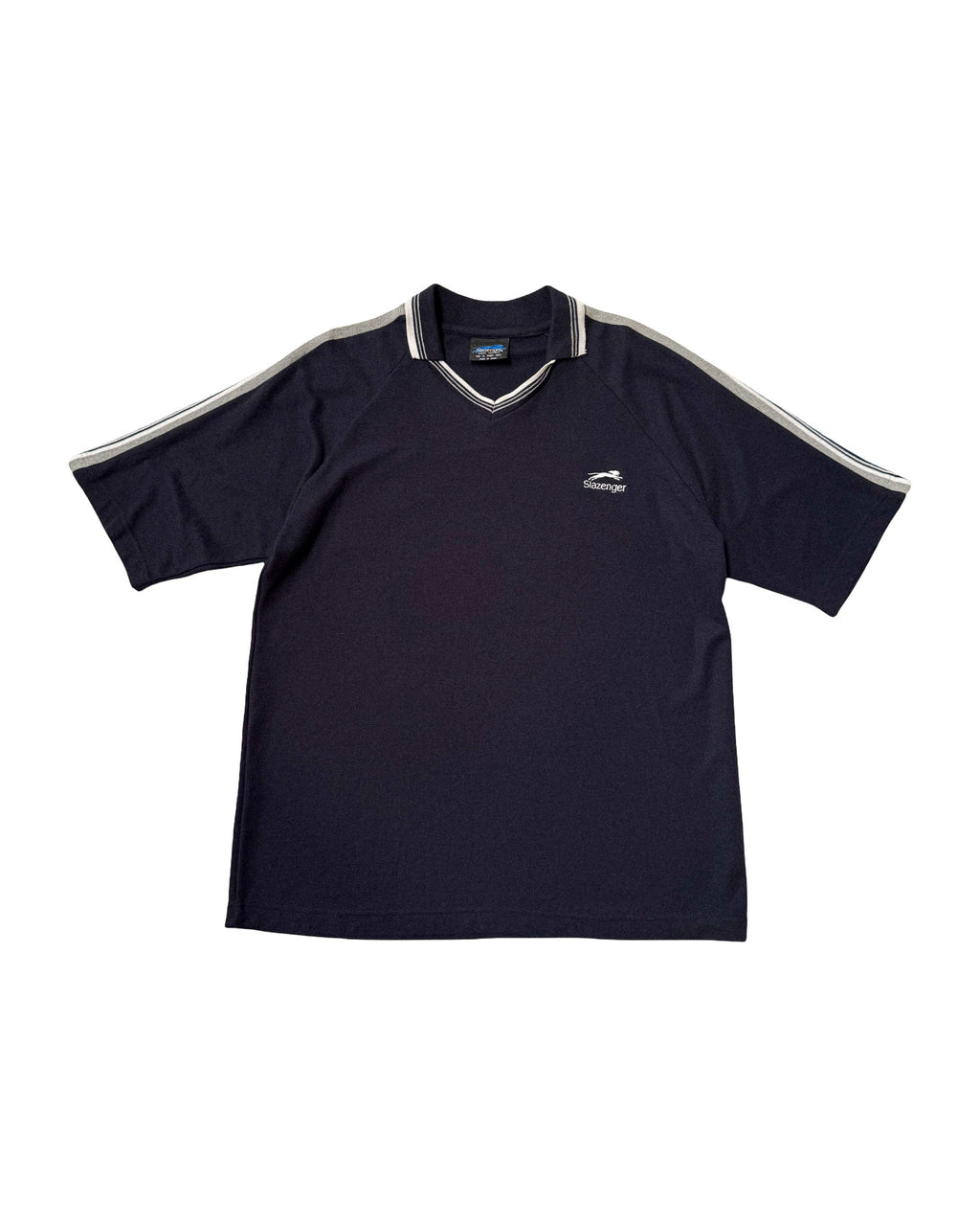 2000'S SLAZENGER EMBROIDERED POLO SHIRT - XL