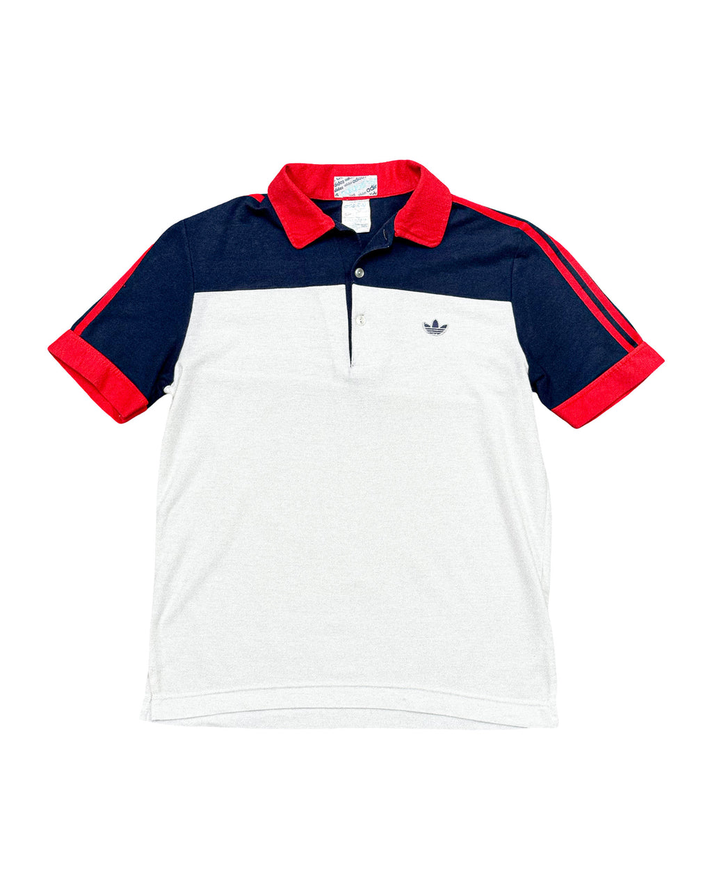 1980'S ADIDAS TREFOIL POLO SHIRT - S