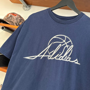 2000'S ADIDAS BASKETBALL 3D GRAPHIC TEE - L
