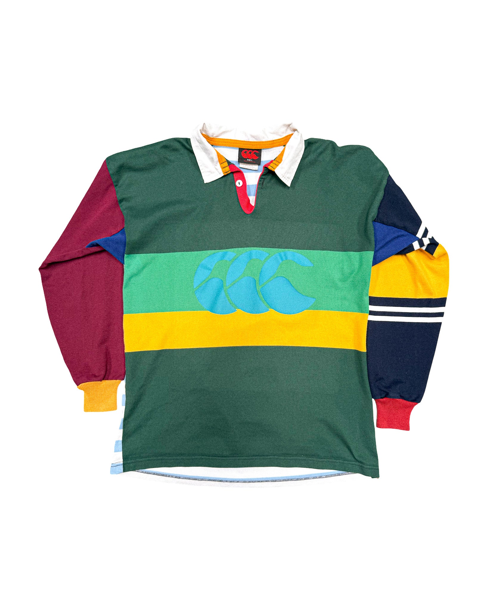 1990'S CANTERBURY 'UGLIES' RUGBY POLO SHIRT - M/L