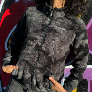 2000'S COLUMBIA CAMOUFLAGE FLEECE JACKET - S