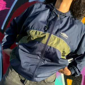 1990'S UMBRO LOGO TWO-TONE JACKET - M
