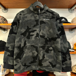 2000'S COLUMBIA CAMOUFLAGE FLEECE JACKET - S