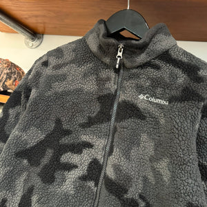 2000'S COLUMBIA CAMOUFLAGE FLEECE JACKET - S