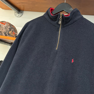 1990'S POLO RALPH LAUREN FLEECE 1/4 ZIP - XXL