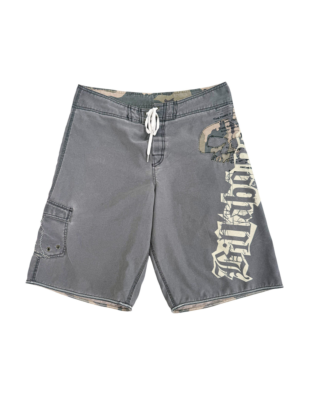 2000'S BILLABONG SKULL BOARD SHORTS - 36