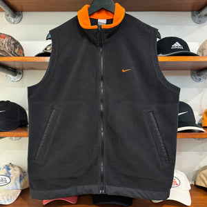 2000'S NIKE SWOOSH FLEECE VEST - L