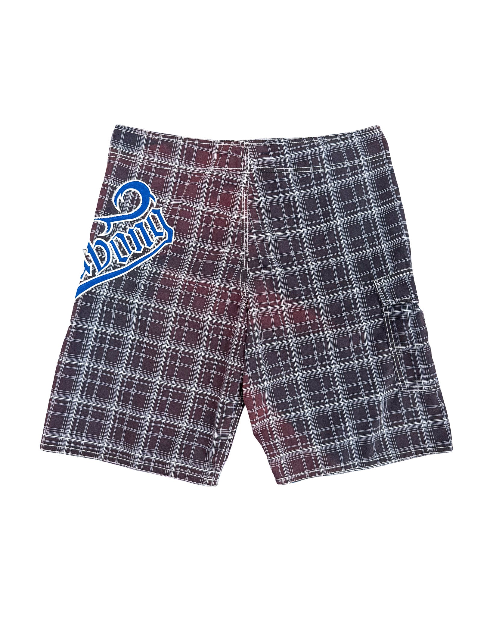 2000'S BILLABONG PLAID BOARD SHORTS - 34