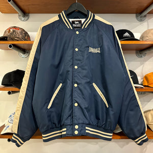 1990'S LONSDALE TWO TONE VARSITY JACKET - XL