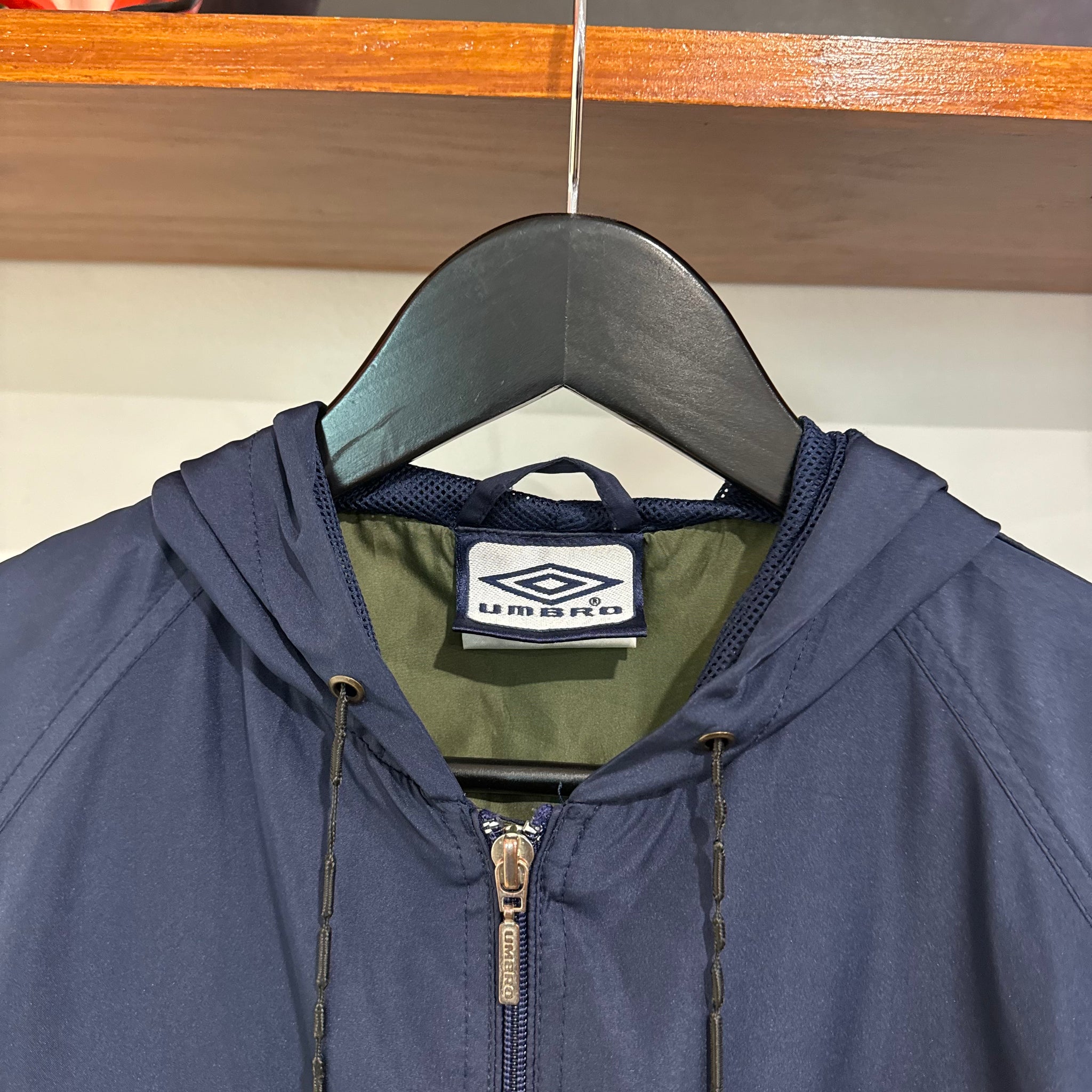 1990'S UMBRO LOGO TWO-TONE JACKET - M