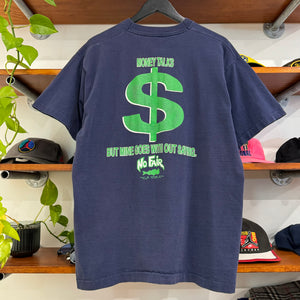 1990'S NO FEAR "MONEY TALKS" GRAPHIC TEE - L