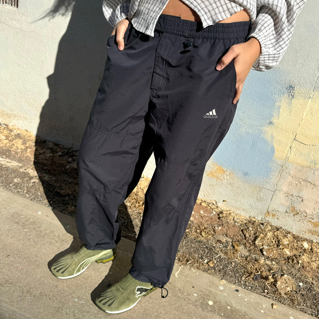 2000 ADIDAS LOGO CARGO TRACK PANTS - M