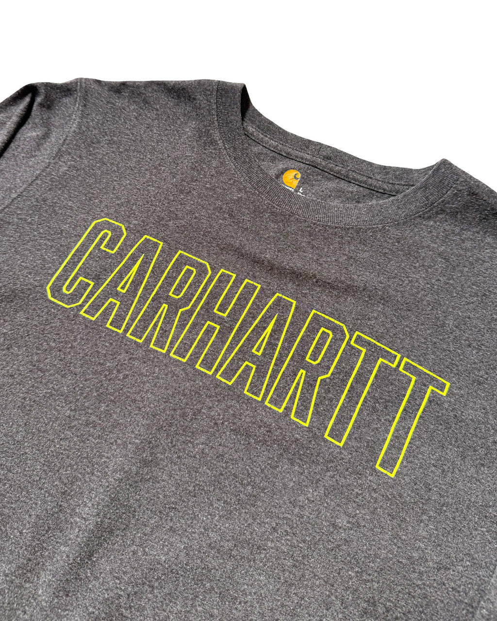 2000'S CARHARTT SPELLOUT LONG SLEEVE TEE - L