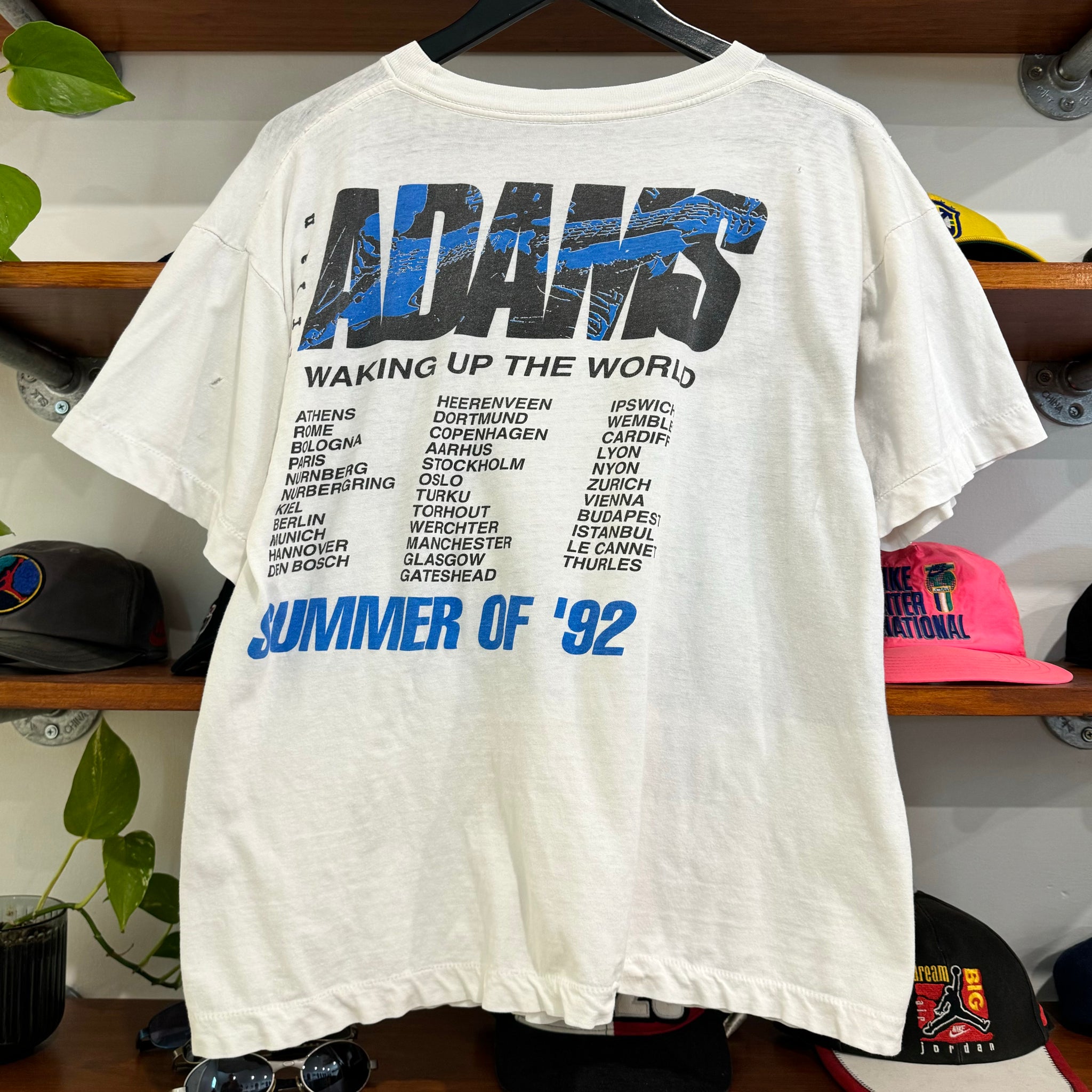 1992 BRYAN ADAMS SUMMER TOUR GRAPHIC TEE - M