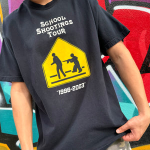 2003 SCHOOL SHOOTINGS TOUR GRAPHIC TEE - L