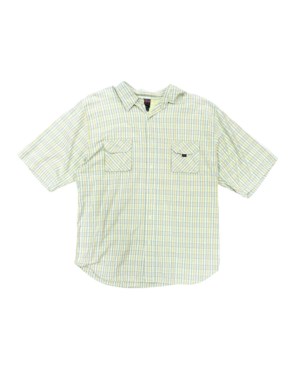 2000'S VANS DOUBLE POCKET PLAID BUTTON - XL