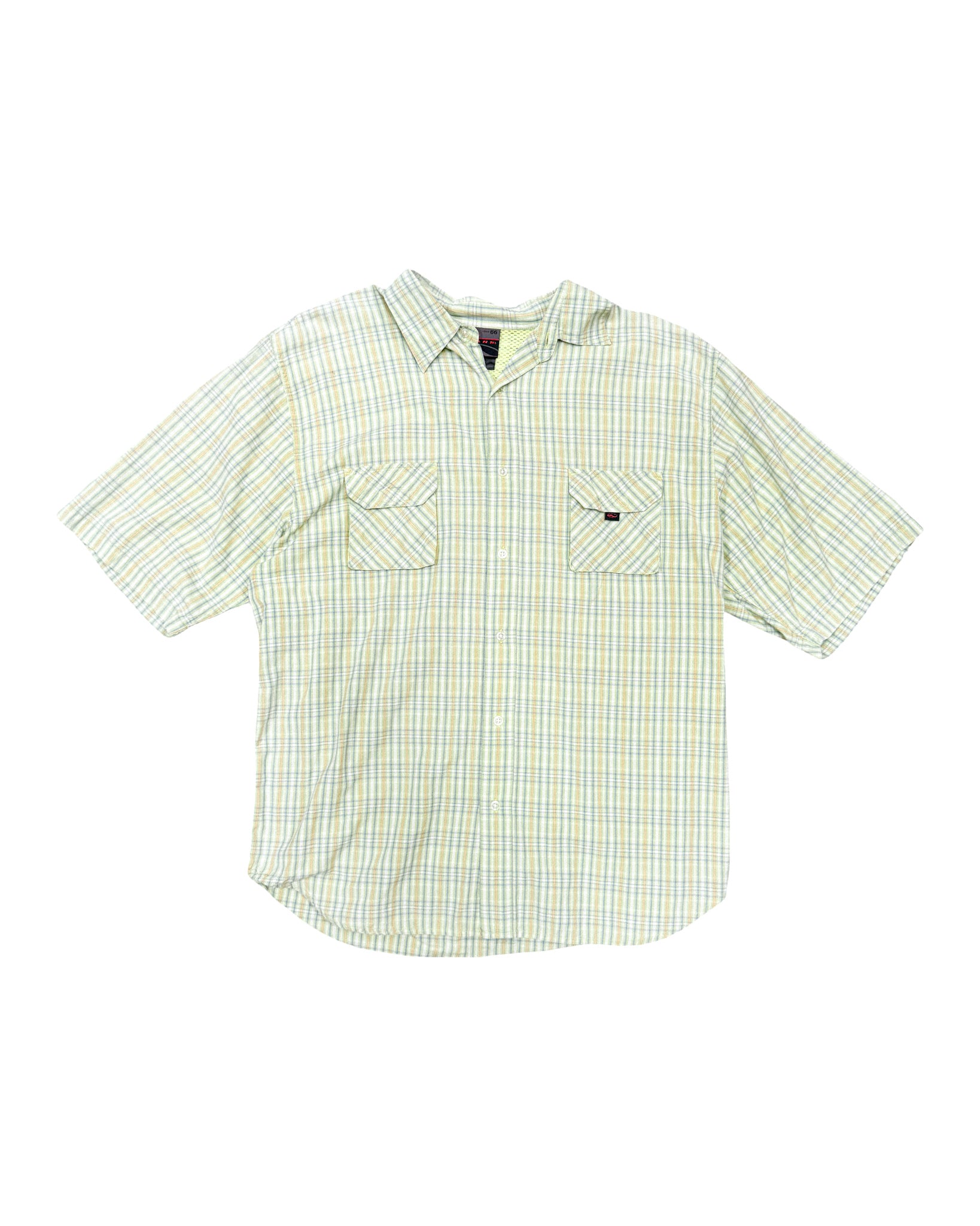 2000'S VANS DOUBLE POCKET PLAID BUTTON - XL