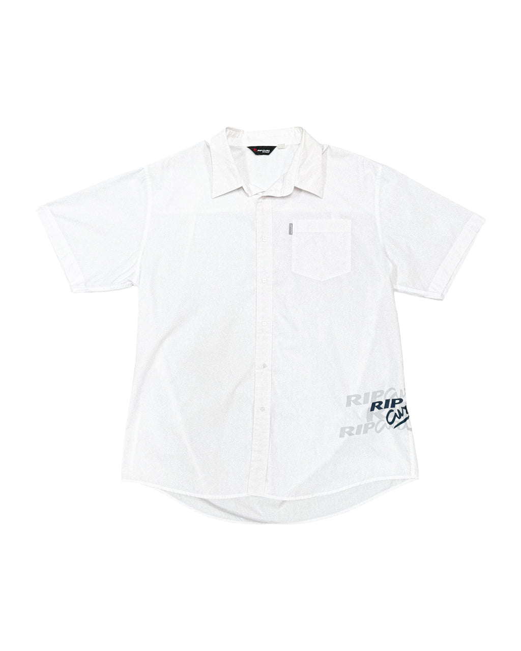 2000'S RIP CURL GRAPHIC BUTTON UP - XL