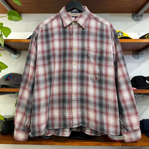 1990'S TOMMY HILFIGER LONG SLEEVE BUTTON UP - L/XL