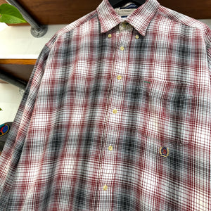 1990'S TOMMY HILFIGER LONG SLEEVE BUTTON UP - L/XL