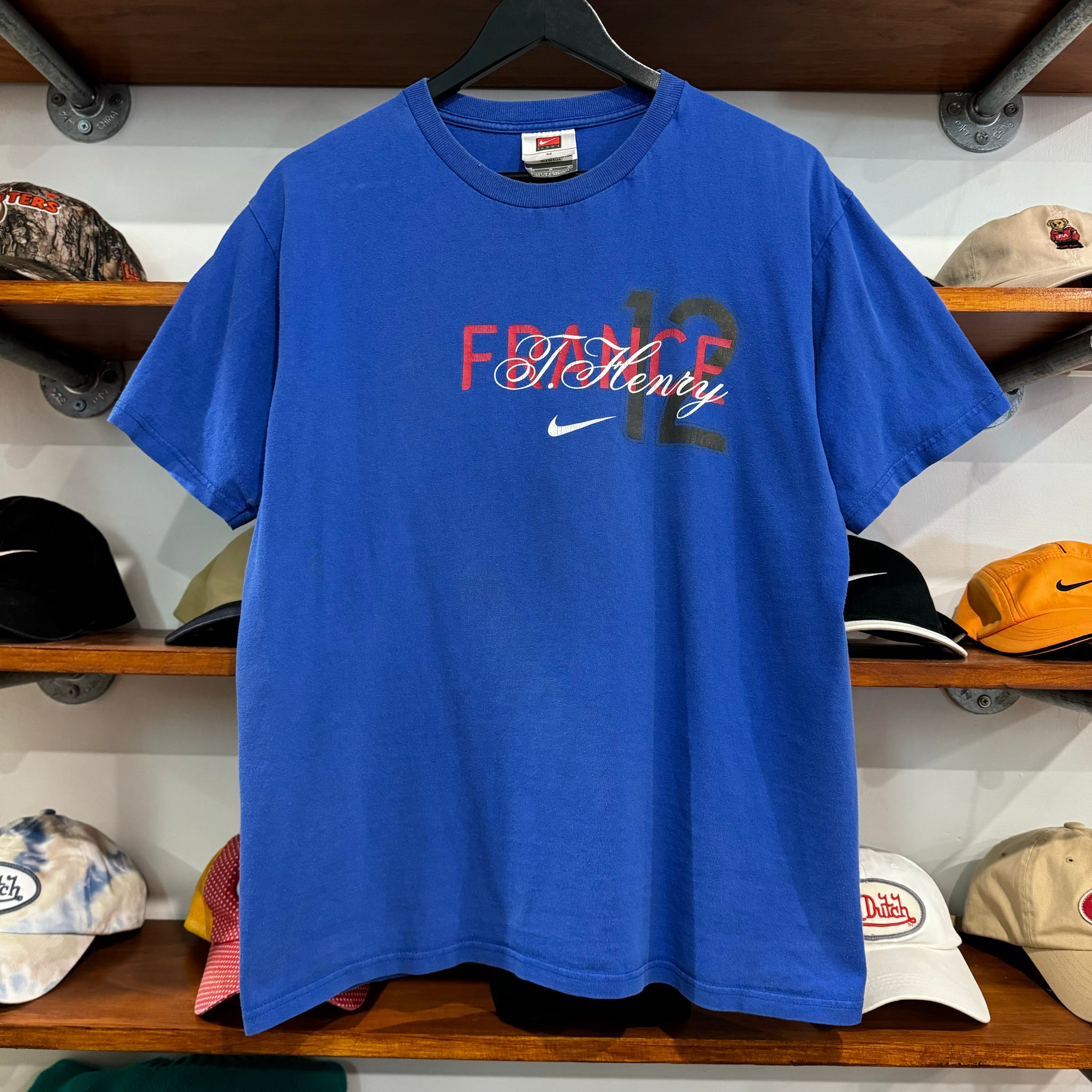 2000'S NIKE FRENCH FOOTBALL 'THIERRY HENRY' TEE - M