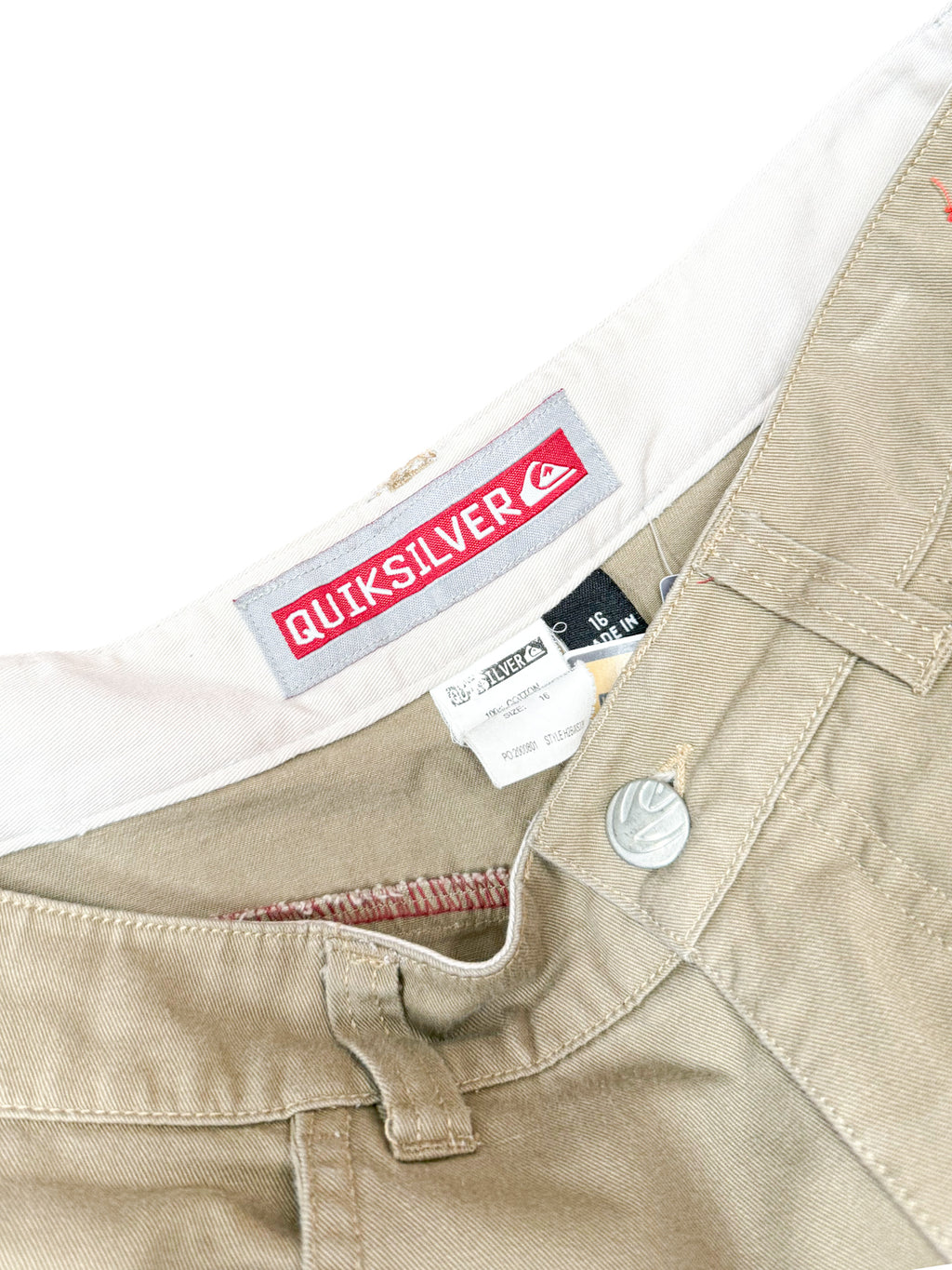 2000'S QUIKSILVER SPELL OUT SHORTS - 32