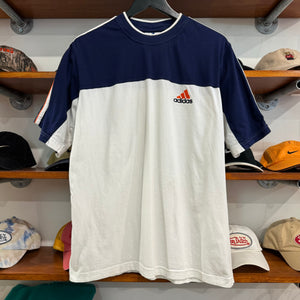 2000'S ADIDAS LOGO TWO-TONE TEE - L