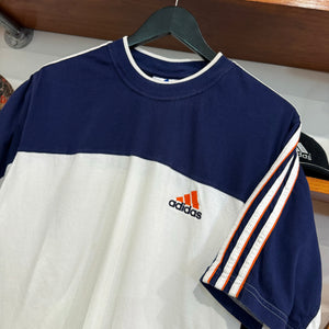 2000'S ADIDAS LOGO TWO-TONE TEE - L
