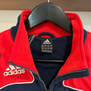 2007 ADIDAS FRENCH FOOTBALL FEDERATION 1/4 ZIP FLEECE - M