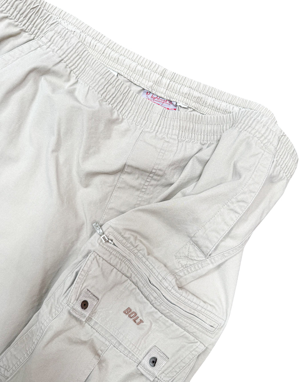 2000'S LIGHTNING BOLT 3/4 LENGTH CARGO SHORTS - 36/40