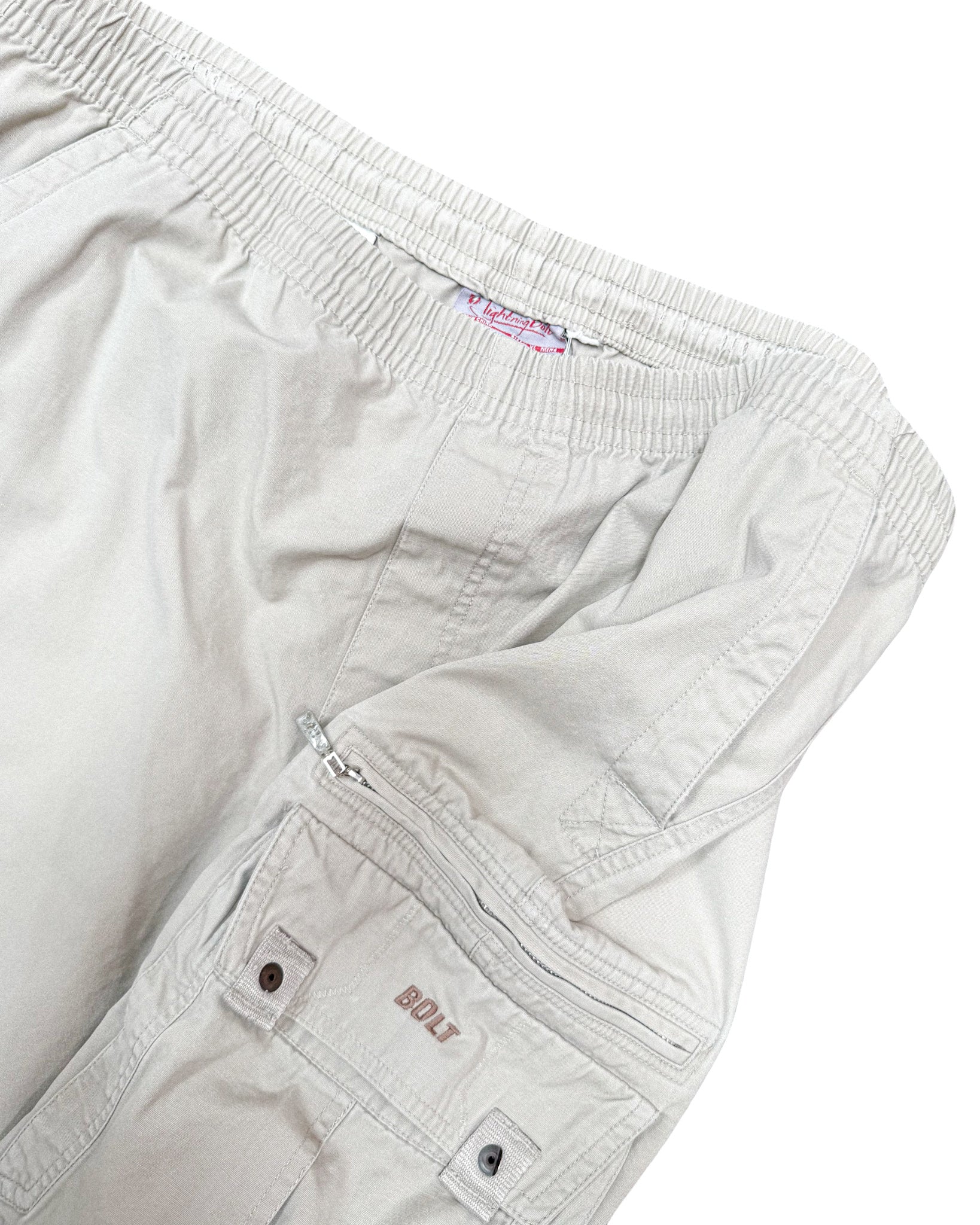 2000'S LIGHTNING BOLT 3/4 LENGTH CARGO SHORTS - 36/40