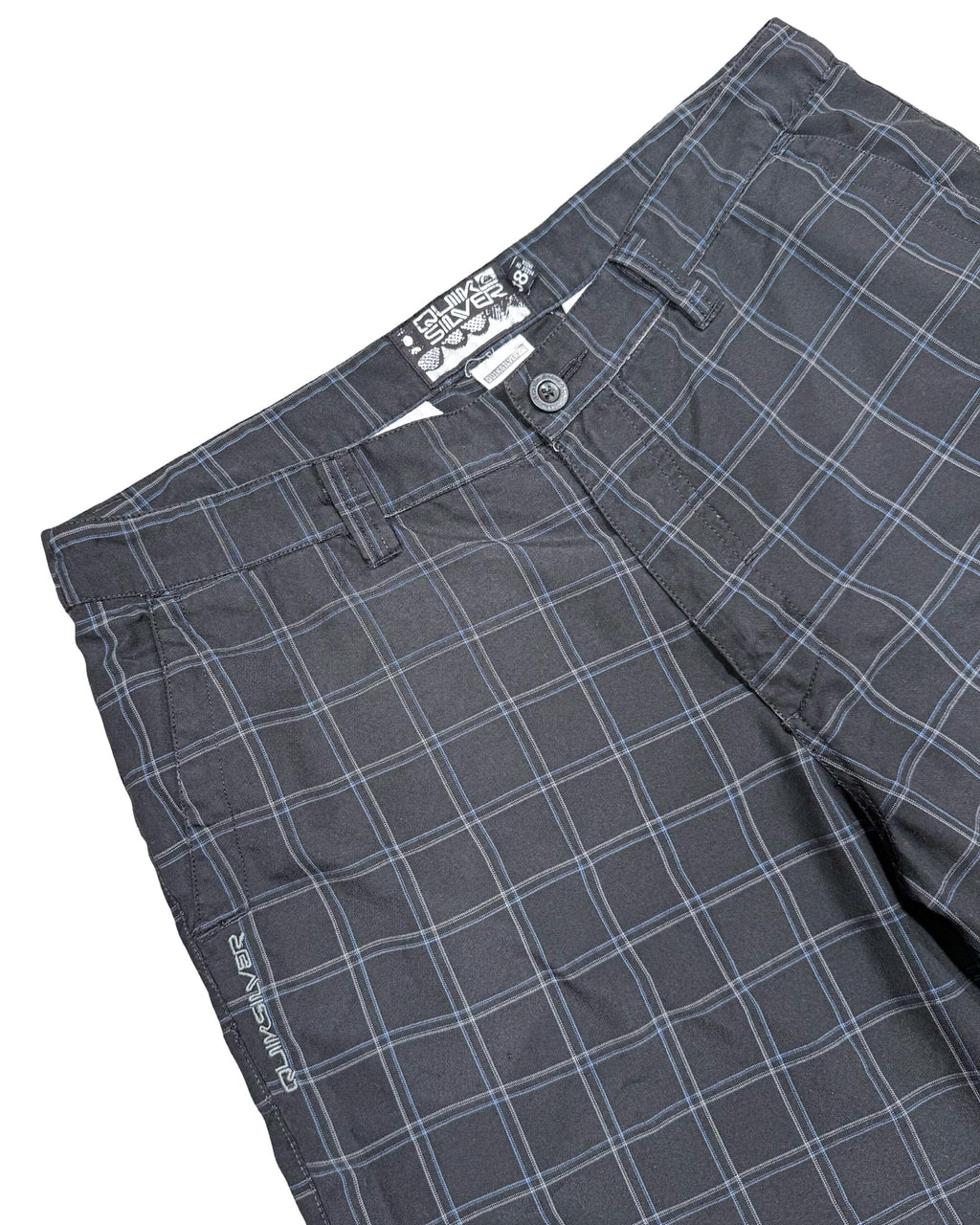 2000'S QUIKSILVER PLAID SHORTS - 38