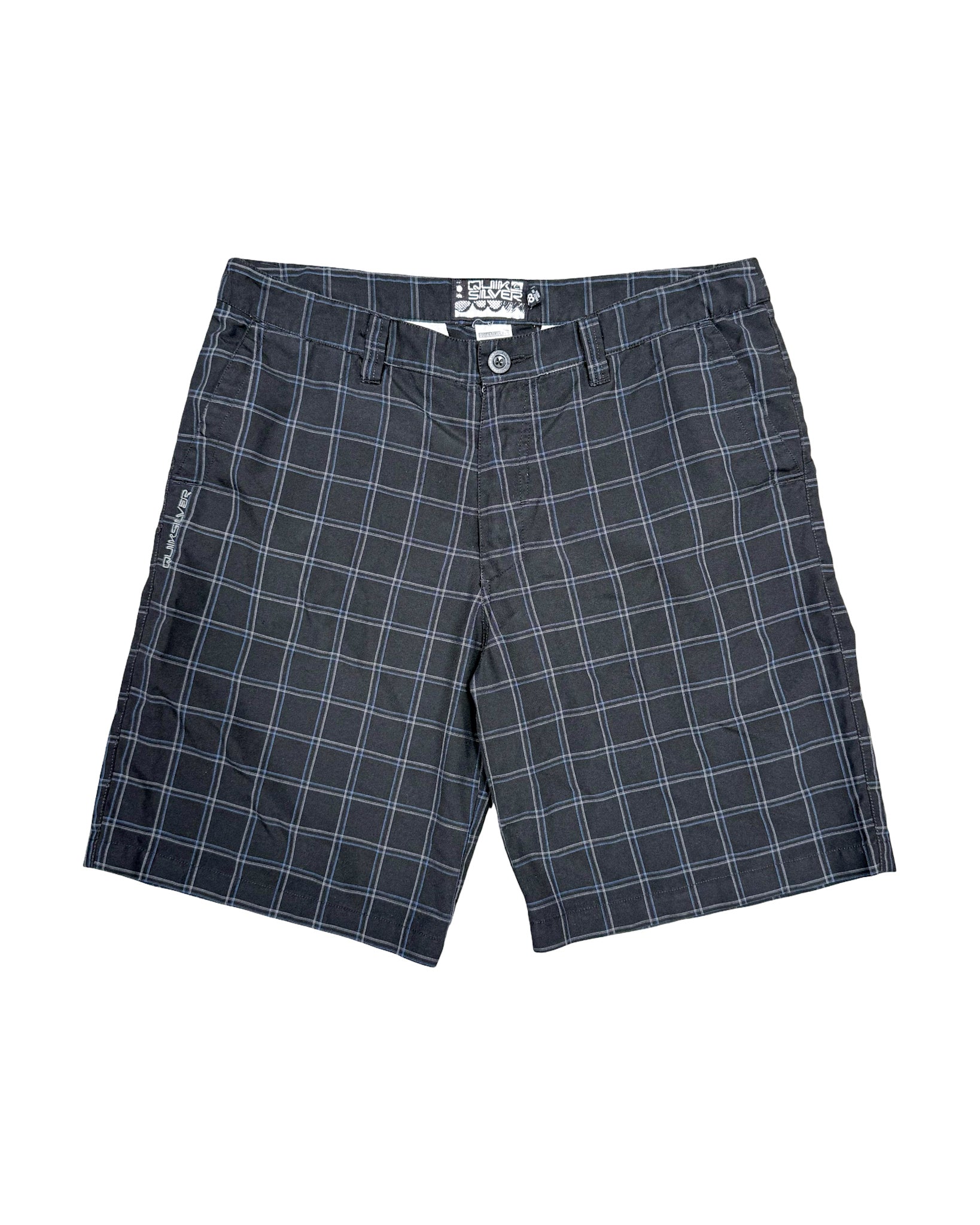 2000'S QUIKSILVER PLAID SHORTS - 38