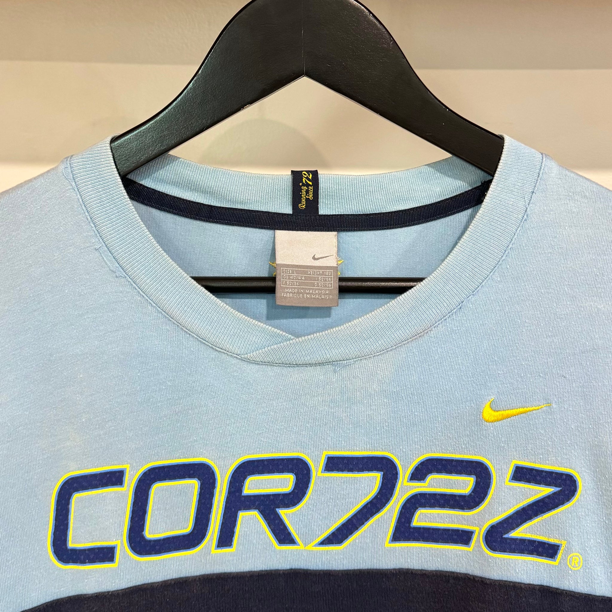 2000'S NIKE COR72Z TWO-TONE TEE - L