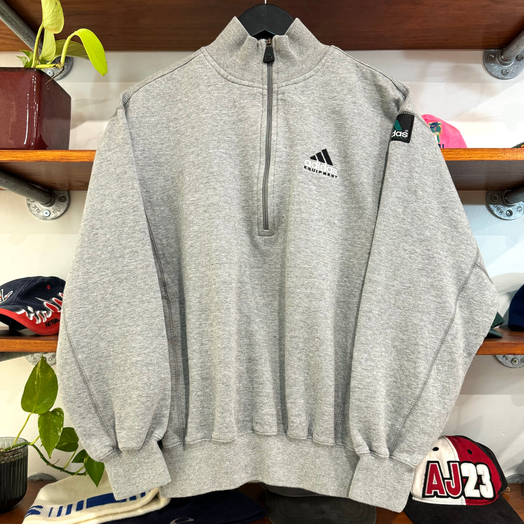 1990'S ADIDAS EQUIPMENT 1/4 ZIP SWEATSHIRT - S/M