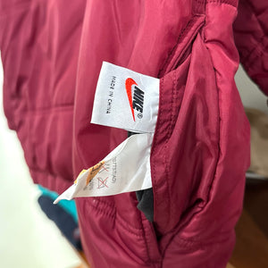 1990'S NIKE SWOOSH REVERSIBLE PUFFER JACKET - XL