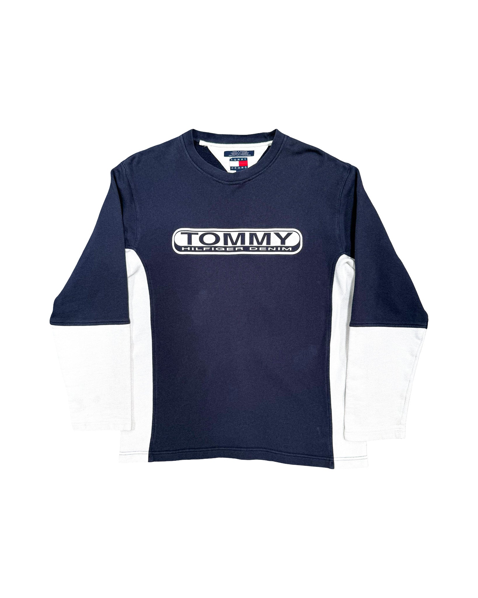 2000'S TOMMY HILFIGER DENIM SWEATSHIRT - L