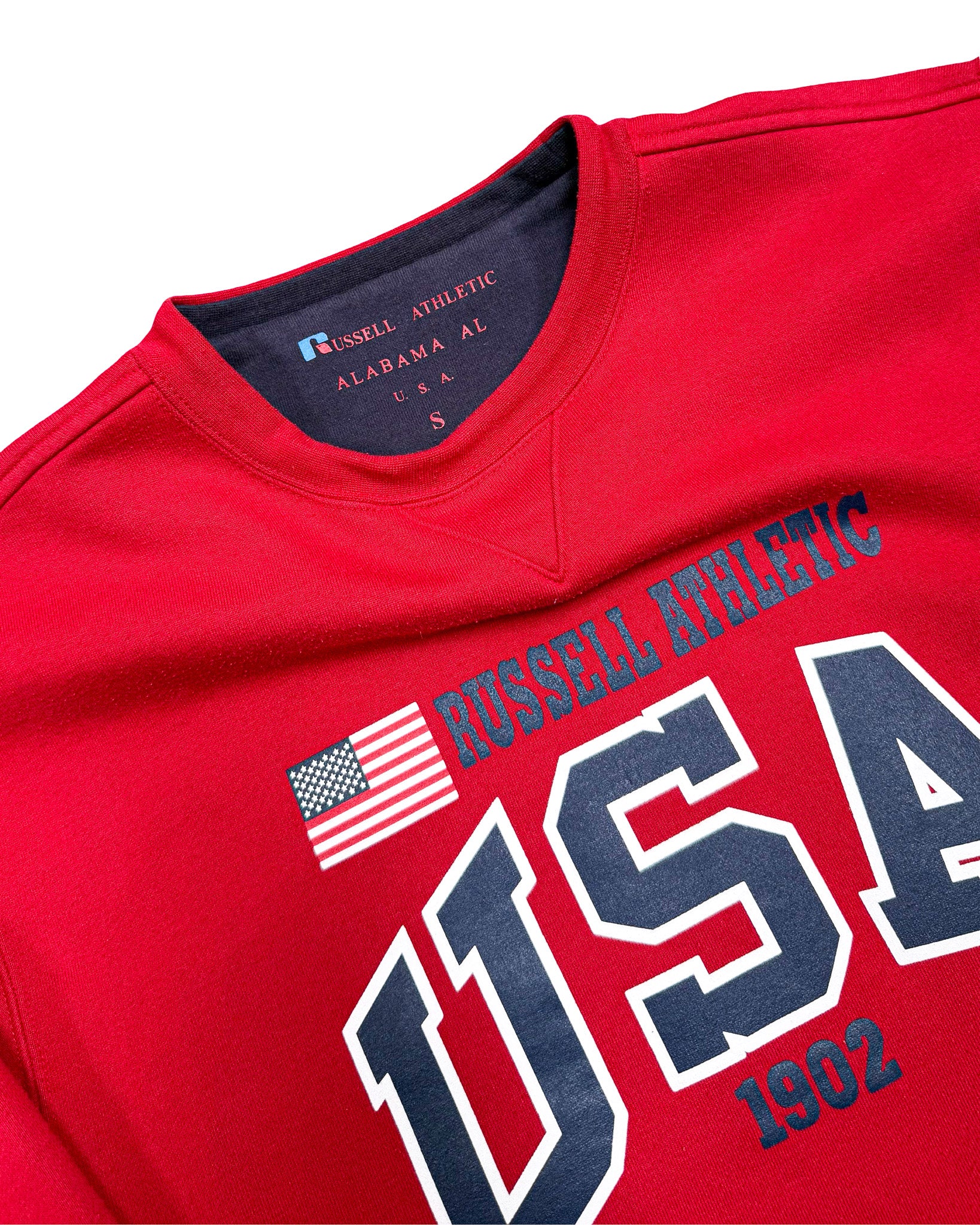 2000'S RUSSELL ATHLETIC USA SWEATSHIRT -S/M