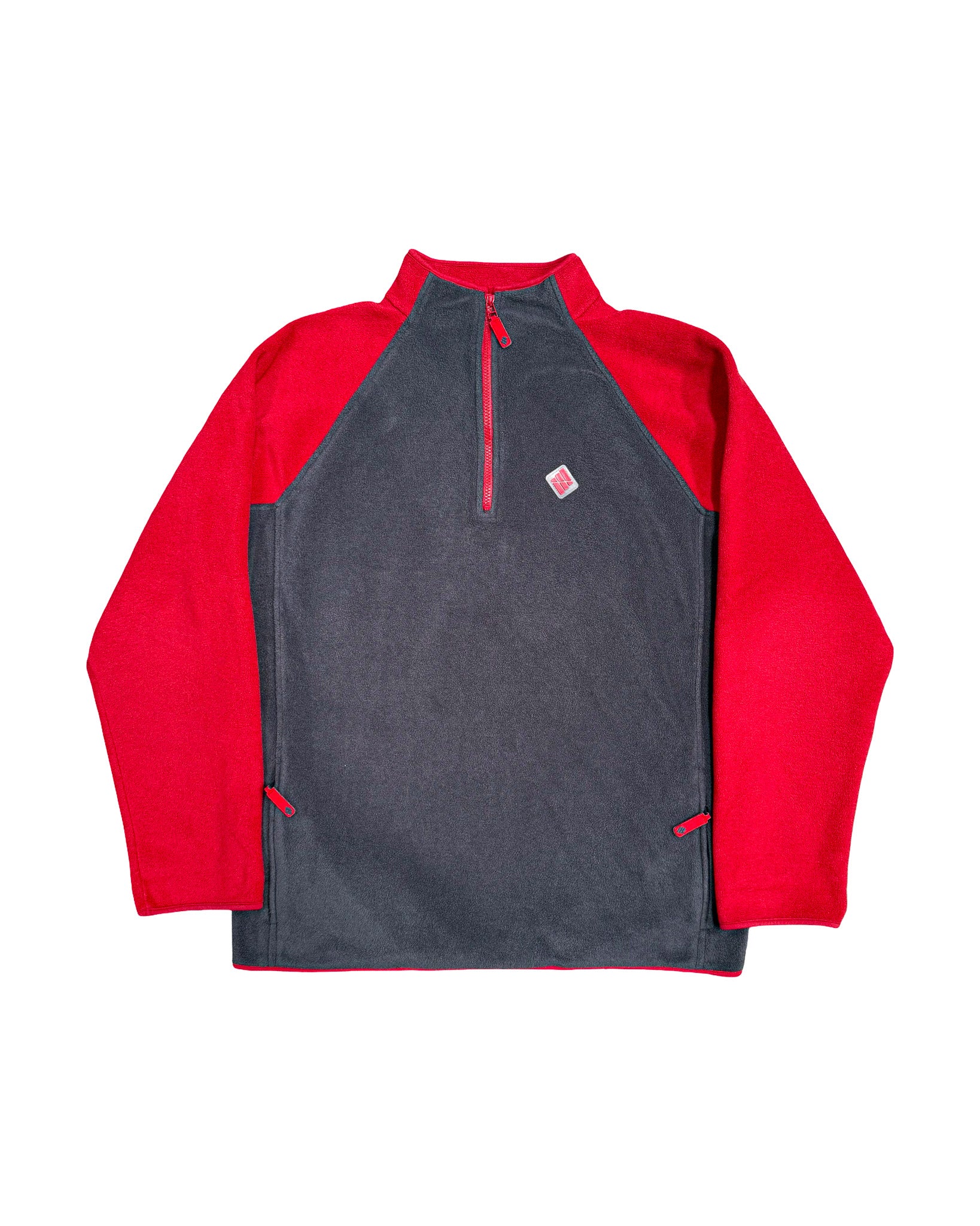 2000'S ADIDAS TWO-TONE 1/4 ZIP FLEECE - XXL