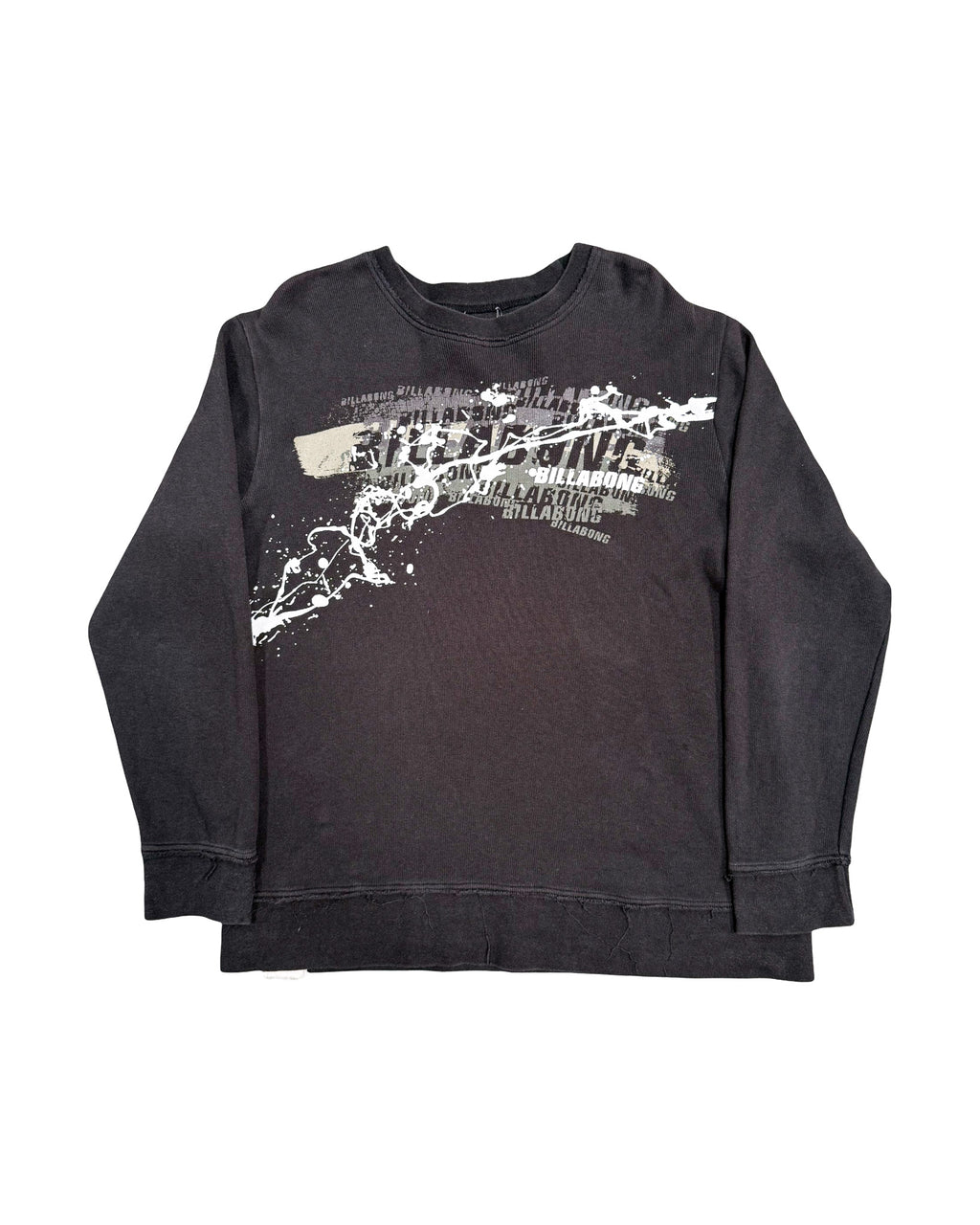 2000'S BILLABONG PAINT SPLAT SWEATSHIRT - L