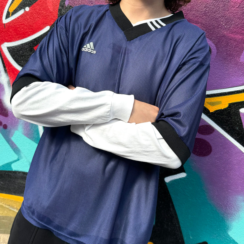 2000'S ADIDAS LOGO JERSEY - XL