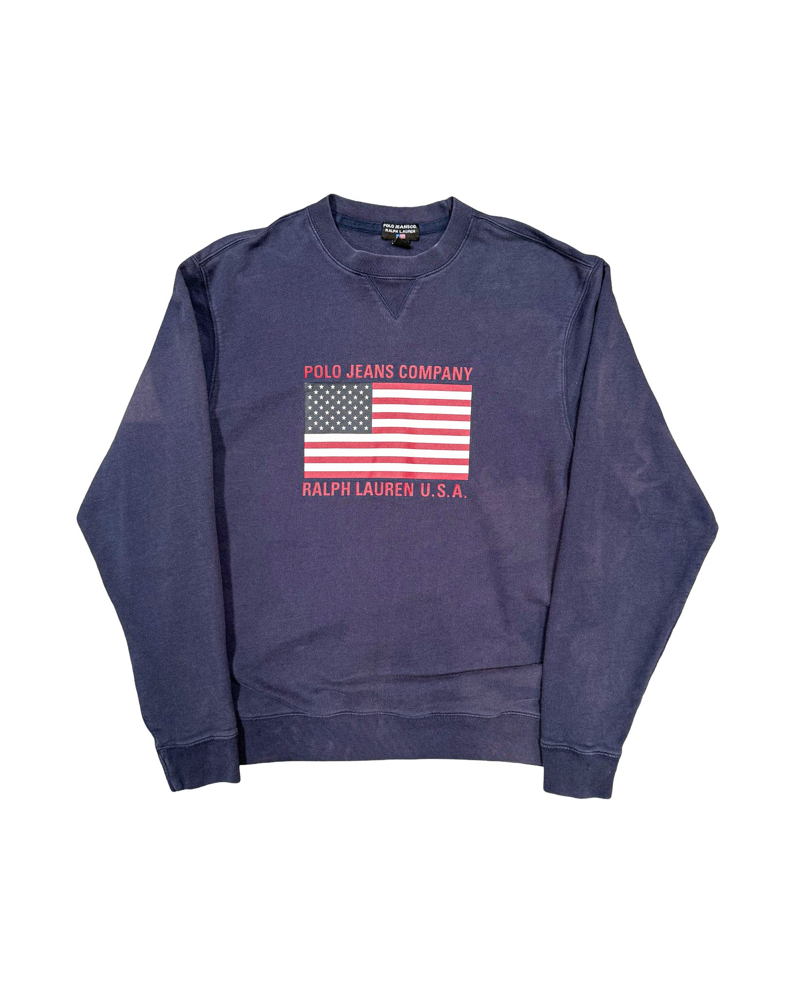 2000'S POLO RALPH LAUREN JEANS USA SWEATSHIRT - L