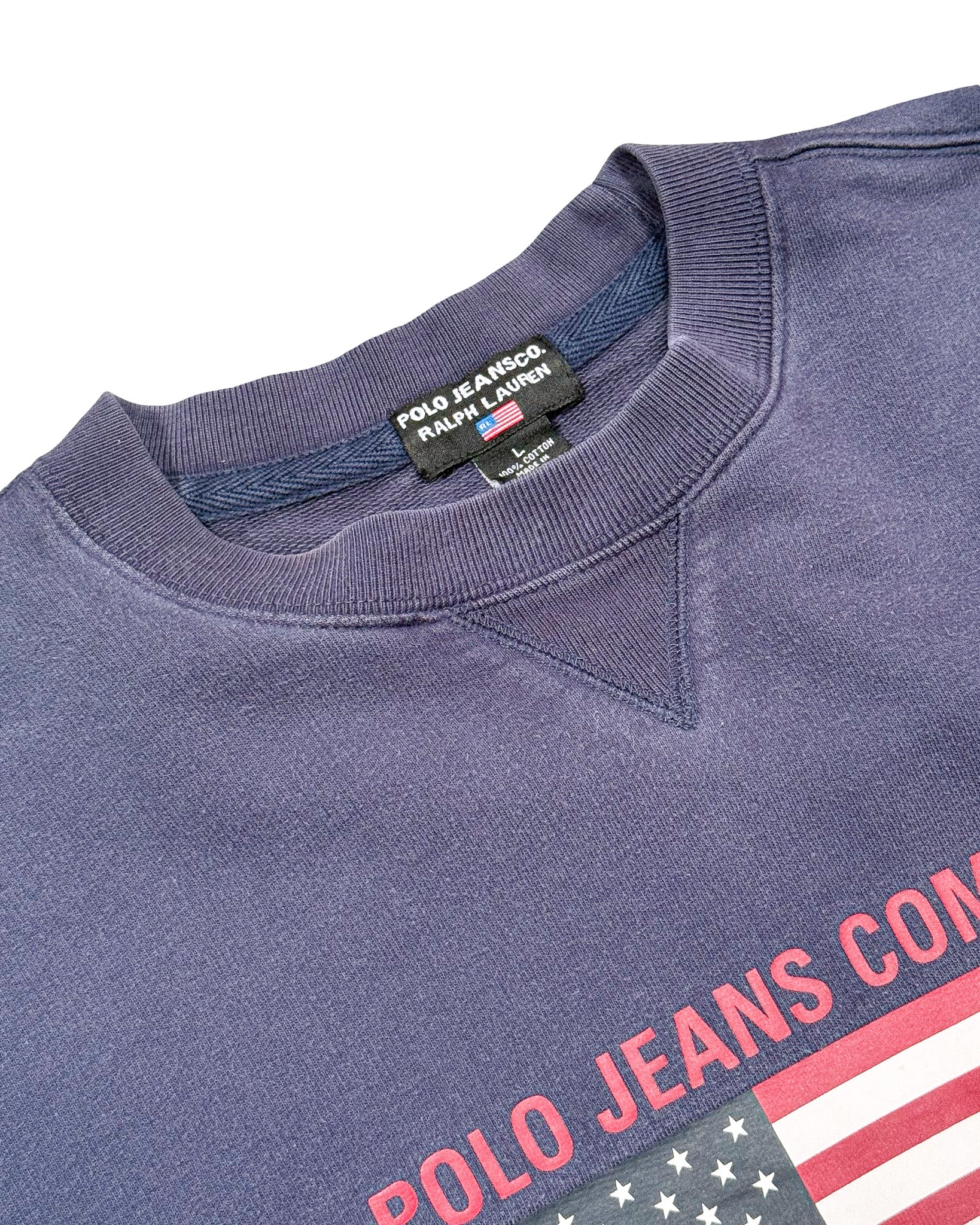 2000'S POLO RALPH LAUREN JEANS USA SWEATSHIRT - L
