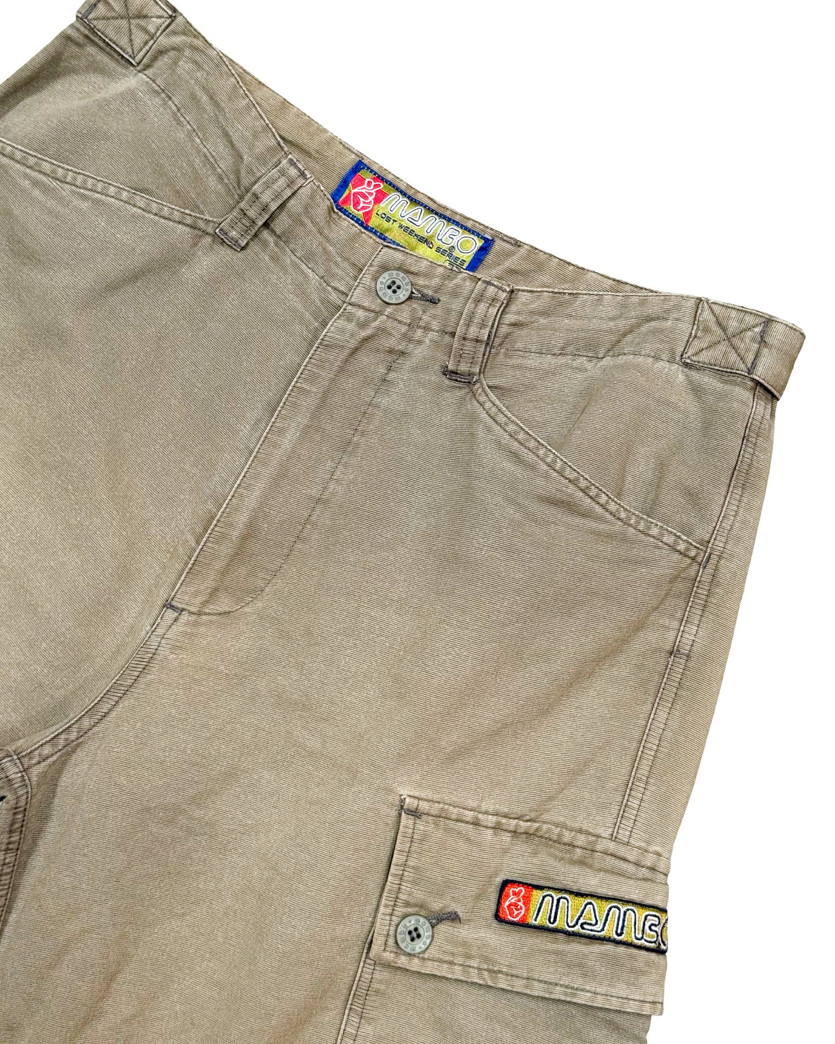 2000'S MAMBO EMBROIDERED CARGO SHORTS - 32