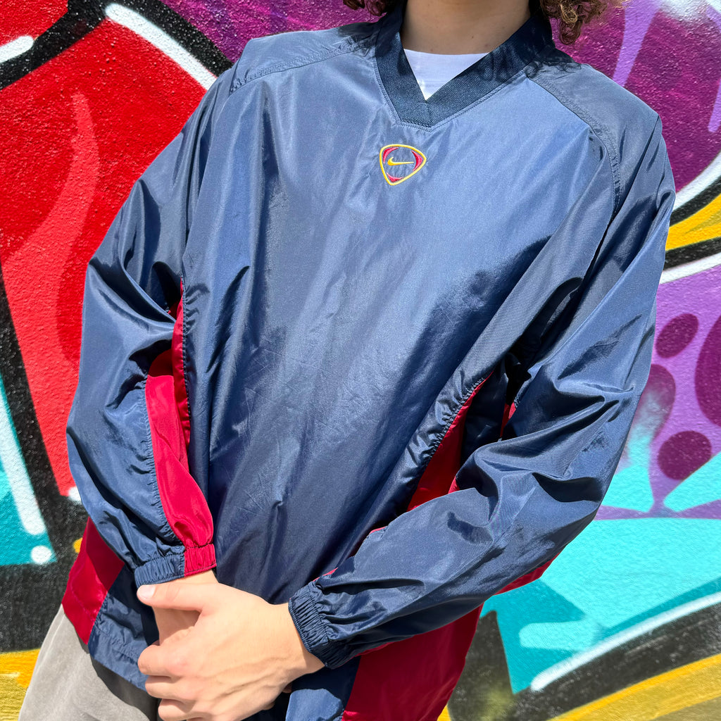 1990'S NIKE FC PANELS PULLOVER - M