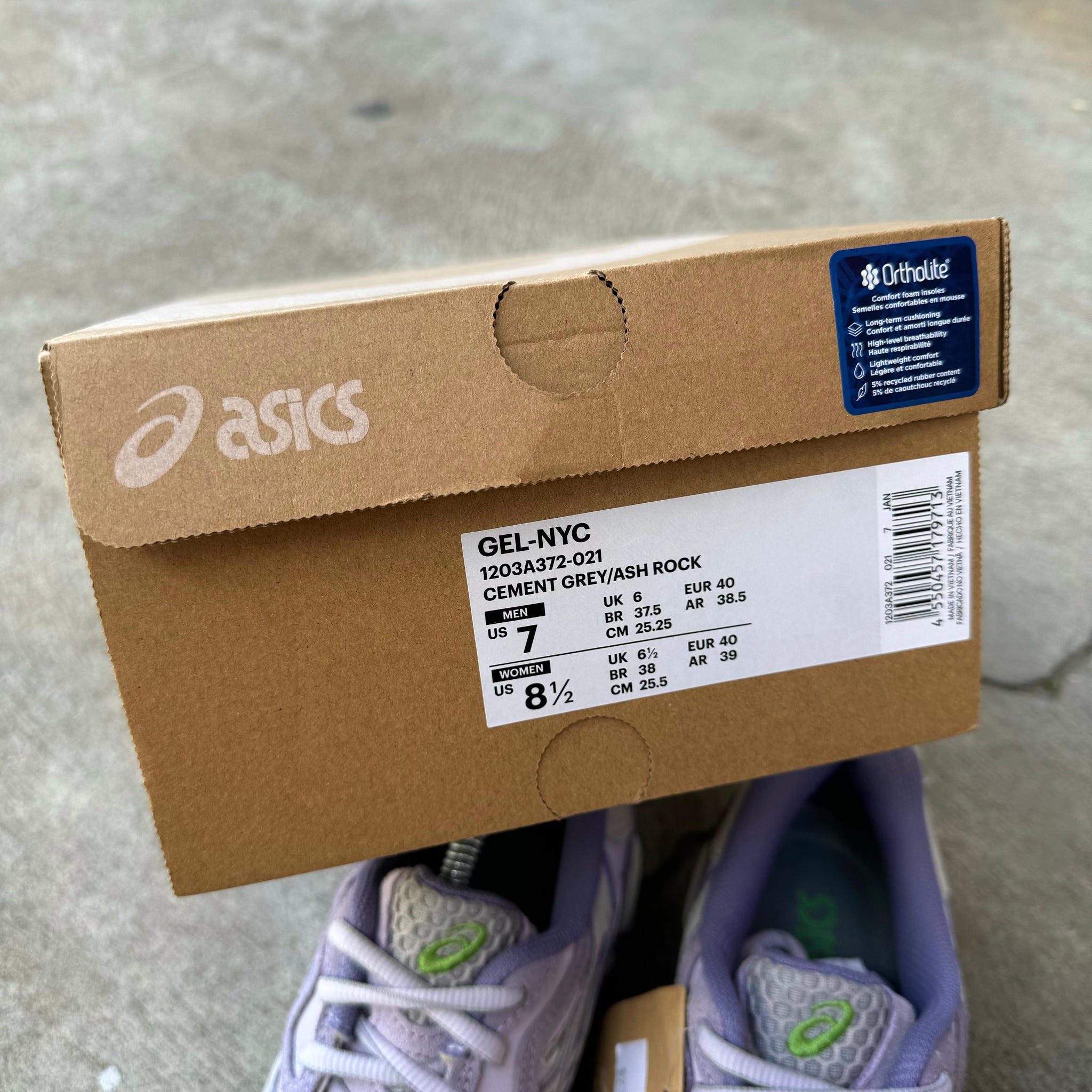 ASICS GEL-NYC - CEMENT/ ASH ROCK